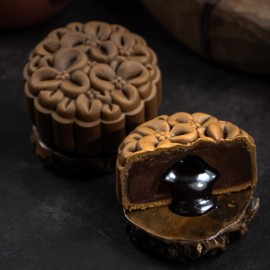提拉流心巧克力 Tiramisu Mooncake with Chocolate Lava